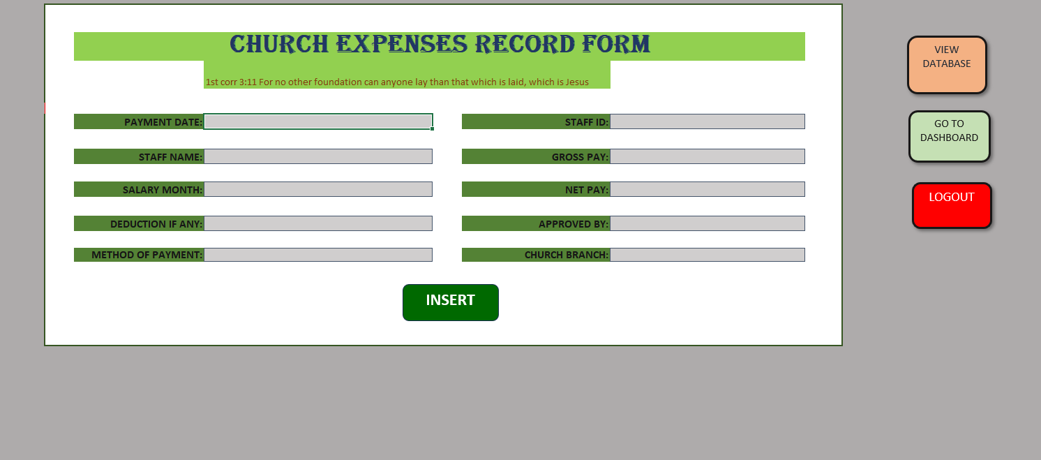 Church Management System project preview