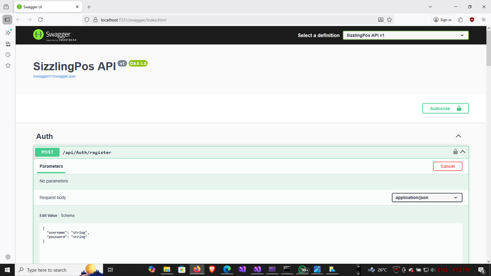 POS API Backend System project preview